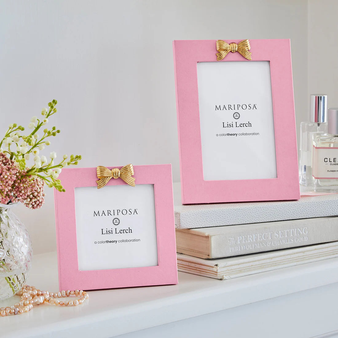 Mariposa Bow Pink 4x6 Frame