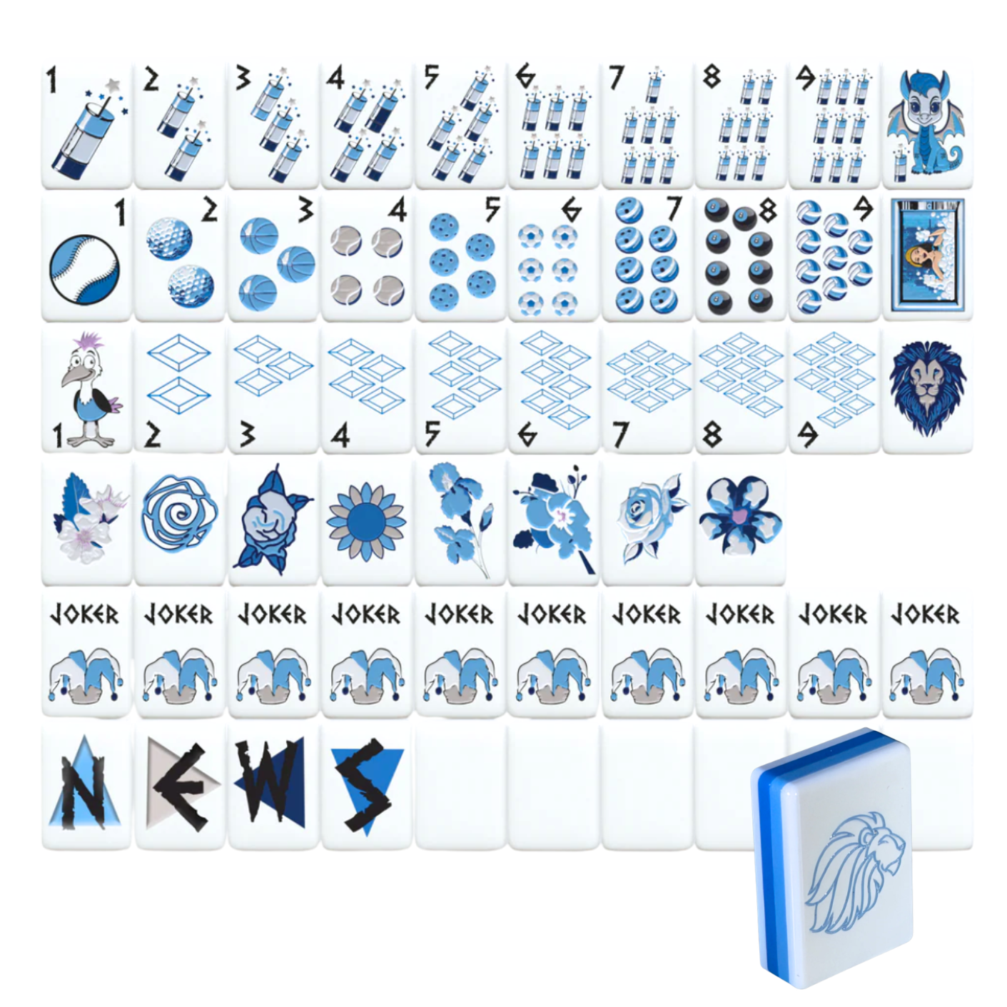 Sorority Mahjong Tiles