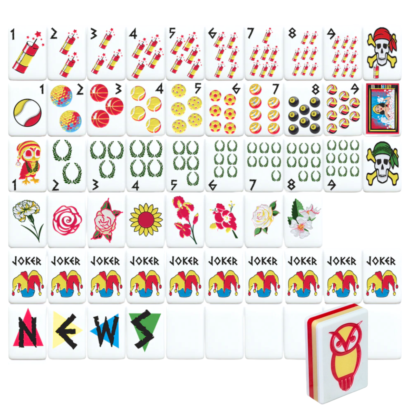 Sorority Mahjong Tiles