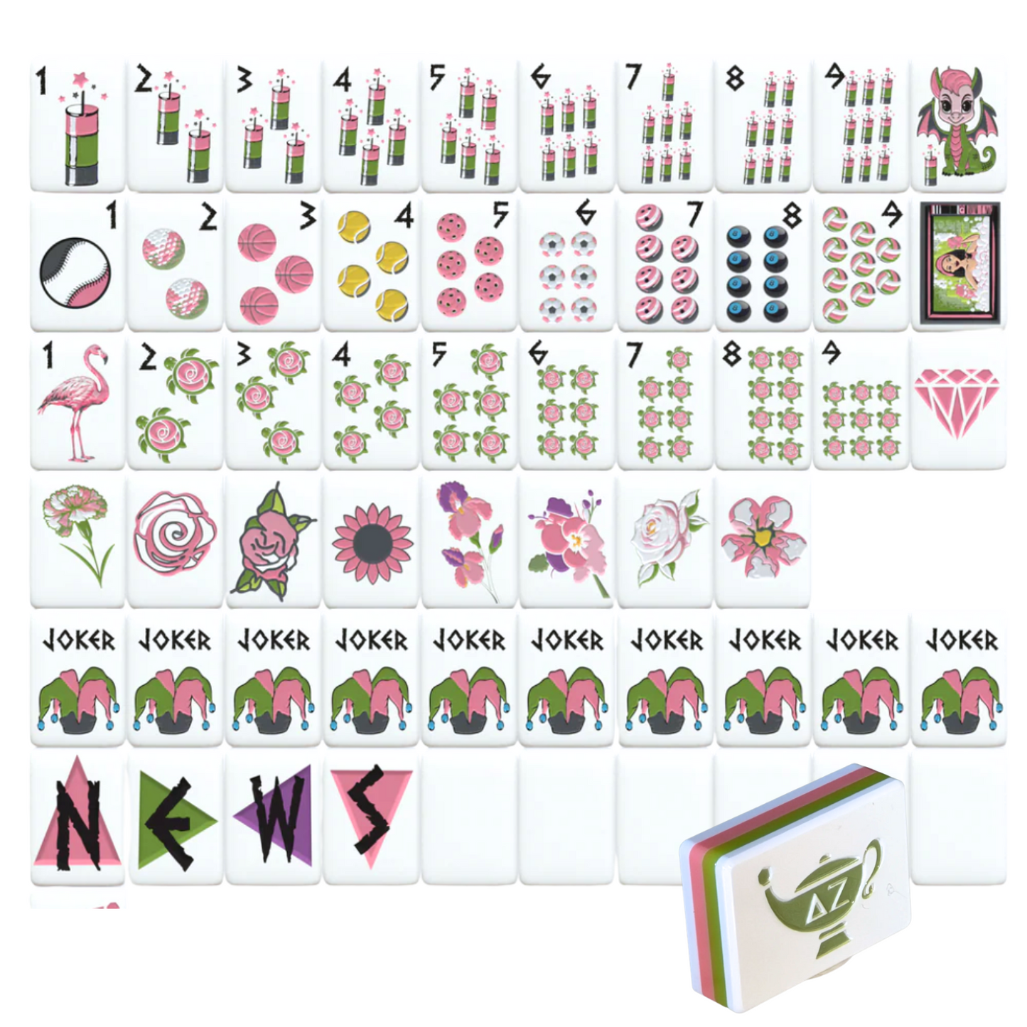 Sorority Mahjong Tiles