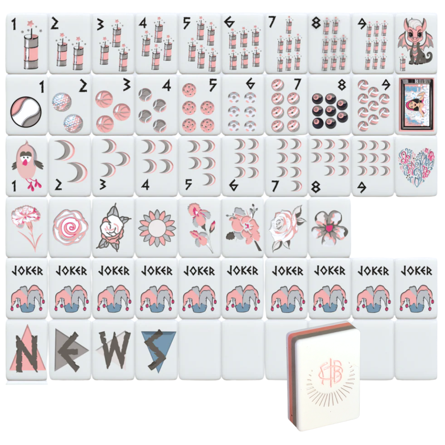 Sorority Mahjong Tiles