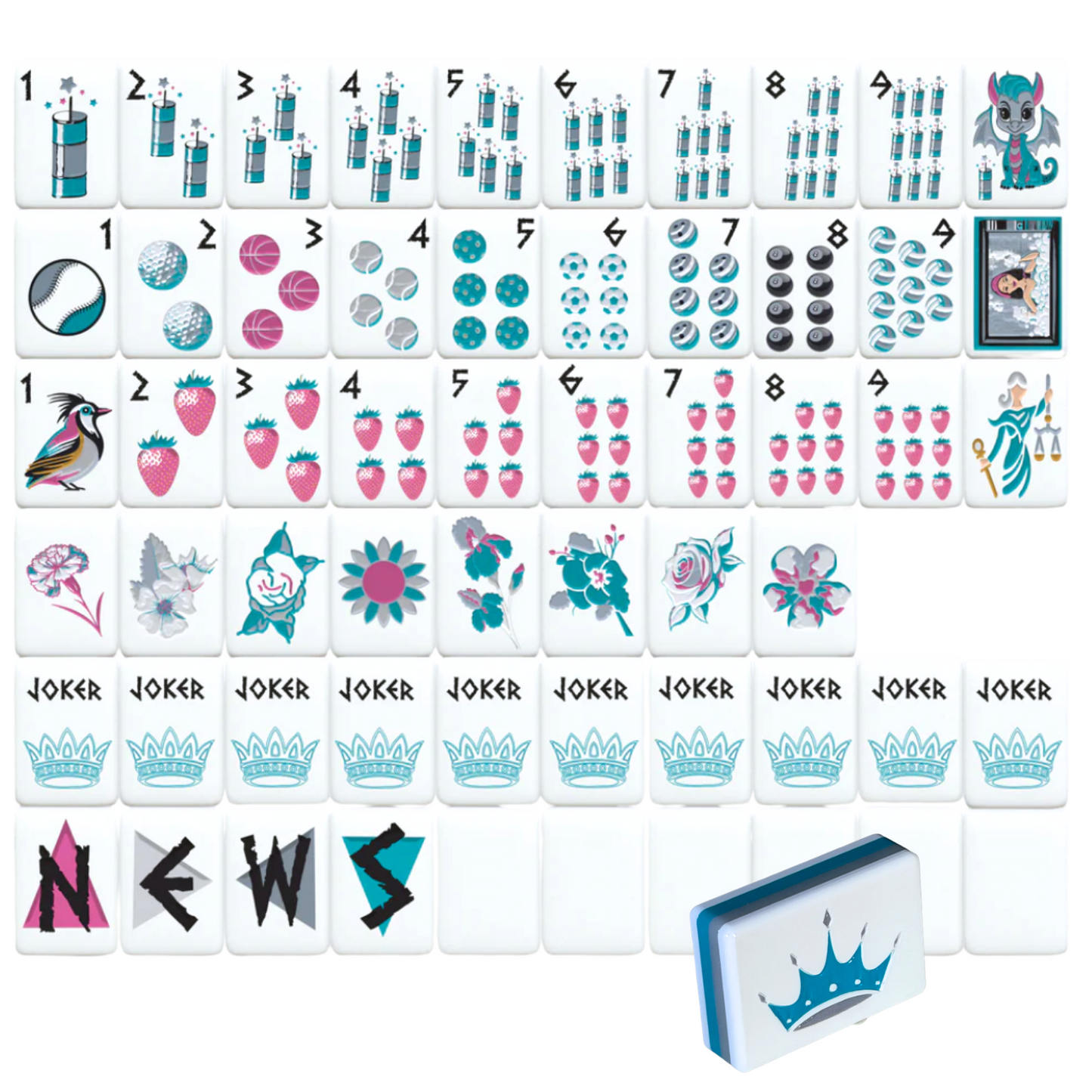Sorority Mahjong Tiles