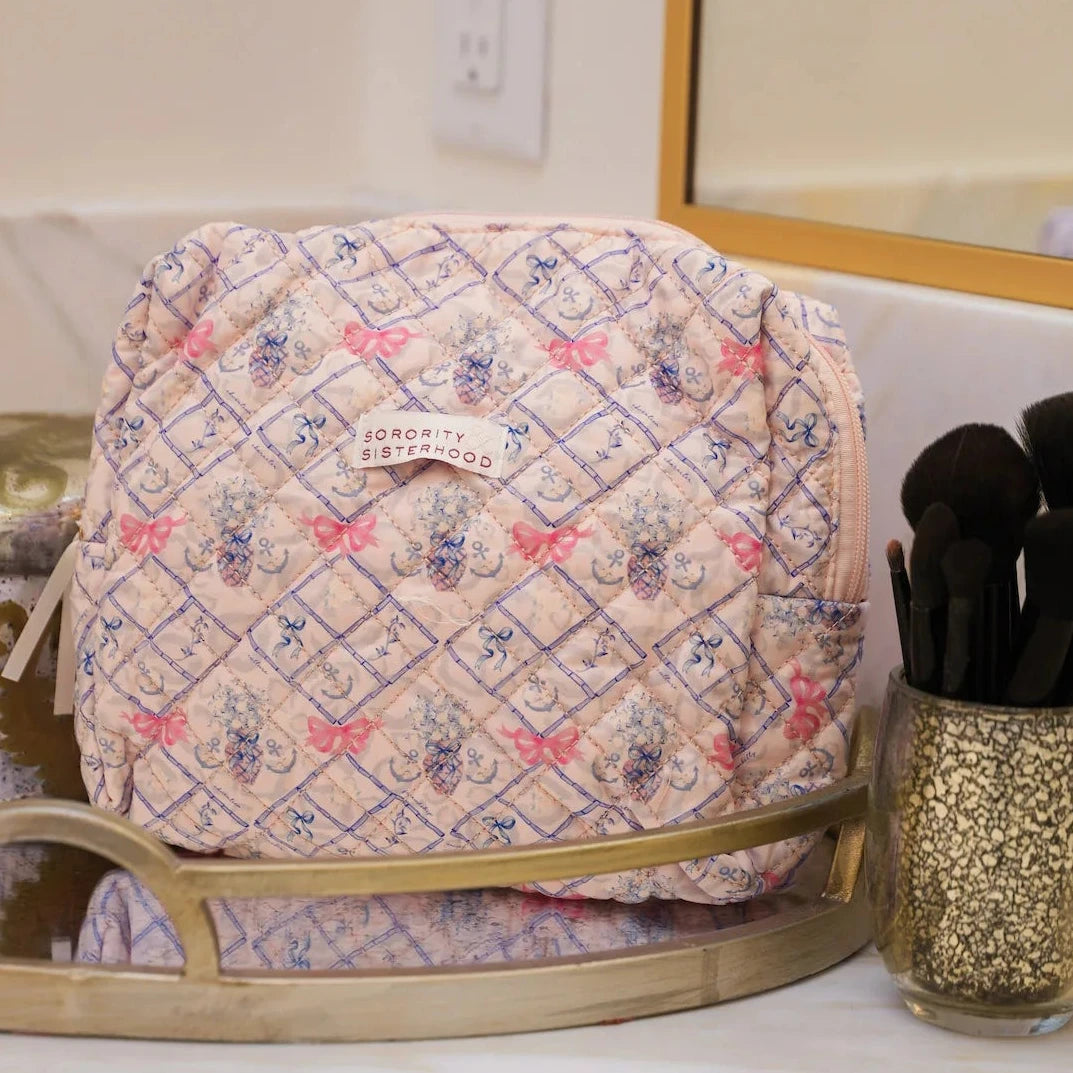Sorority & Sisterhood Quilted Toiletry Bag