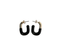 Load image into Gallery viewer, Color Dipped Gold Hoop
