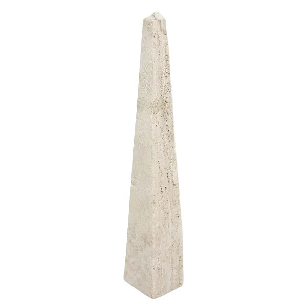 Travertine Obelisk Large Beige