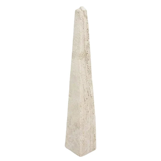 Travertine Obelisk Large Beige