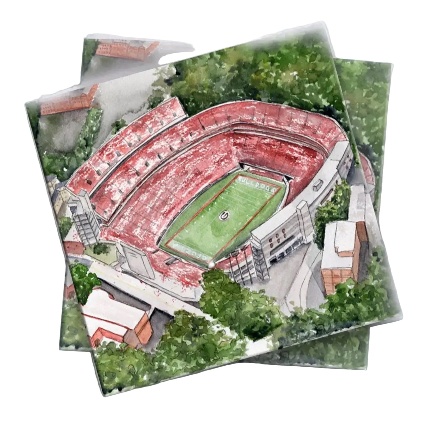 Georgia Stadium Tailgate Cocktail Napkin
