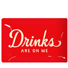 Load image into Gallery viewer, Drinks Are On Me Glass Tray

