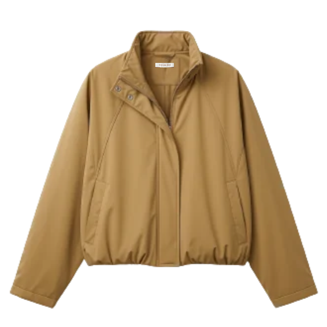 Taupe Bomber Jacket
