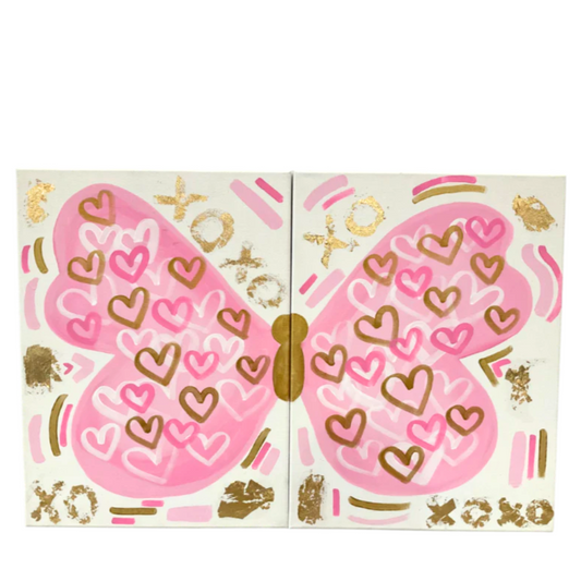 Girly Girl Butterfly Painting