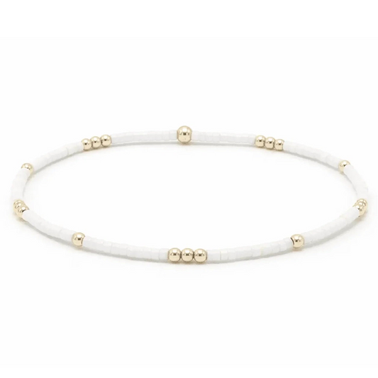 Erin Gray Newport Cotton and Gold Filled bracelet