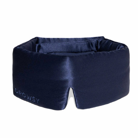 DROWSY Midnight Blue Silk Sleep Mask
