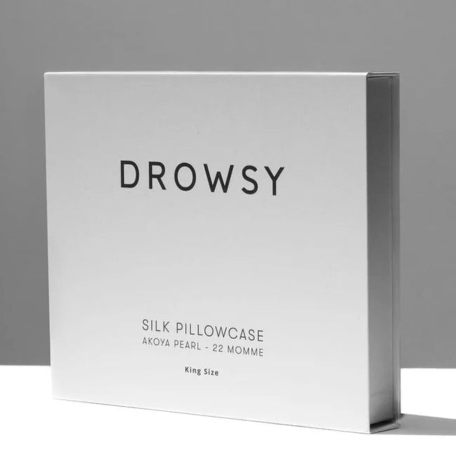DROWSY Akoya Pearl Silk Pillowcase: King