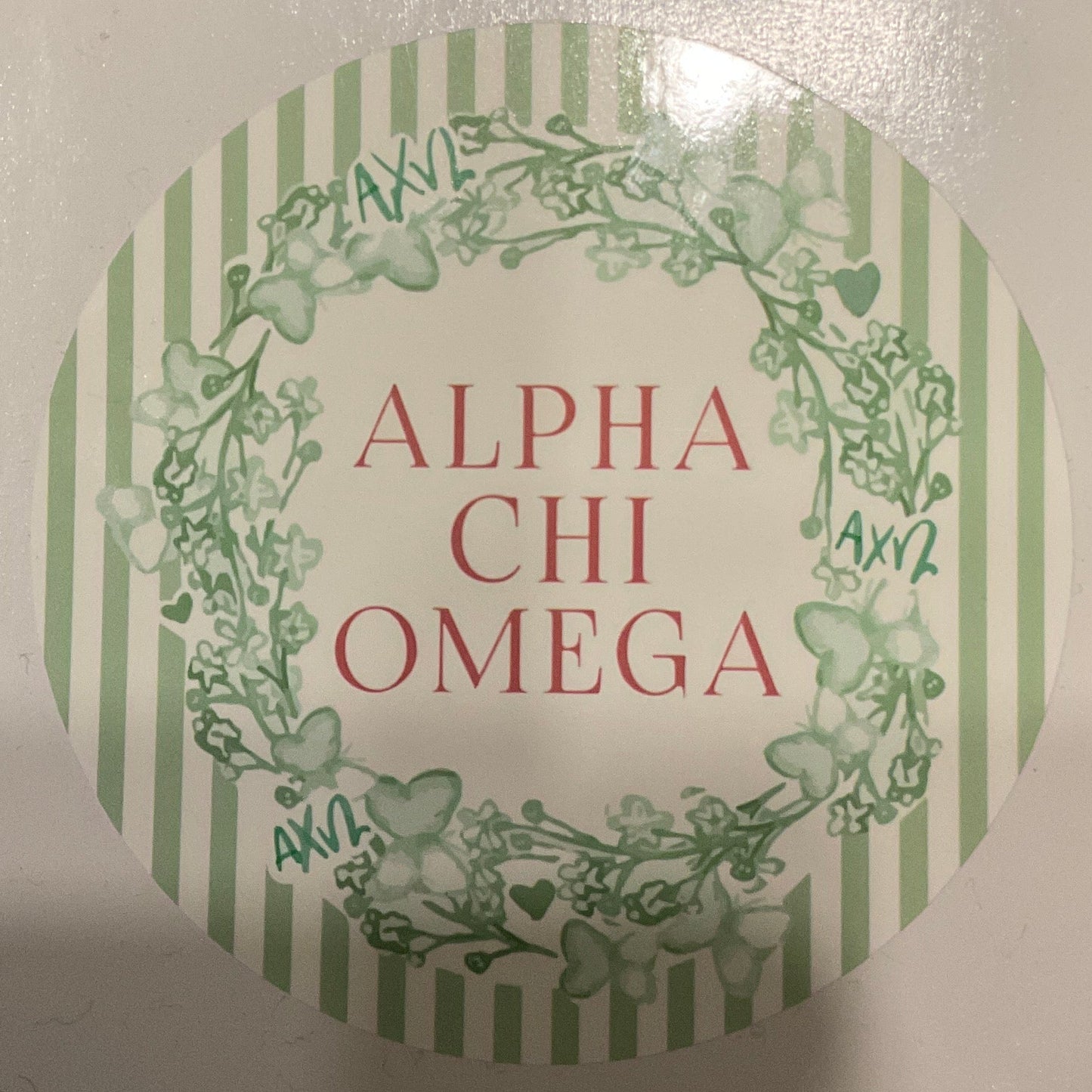Sorority Round Sticker