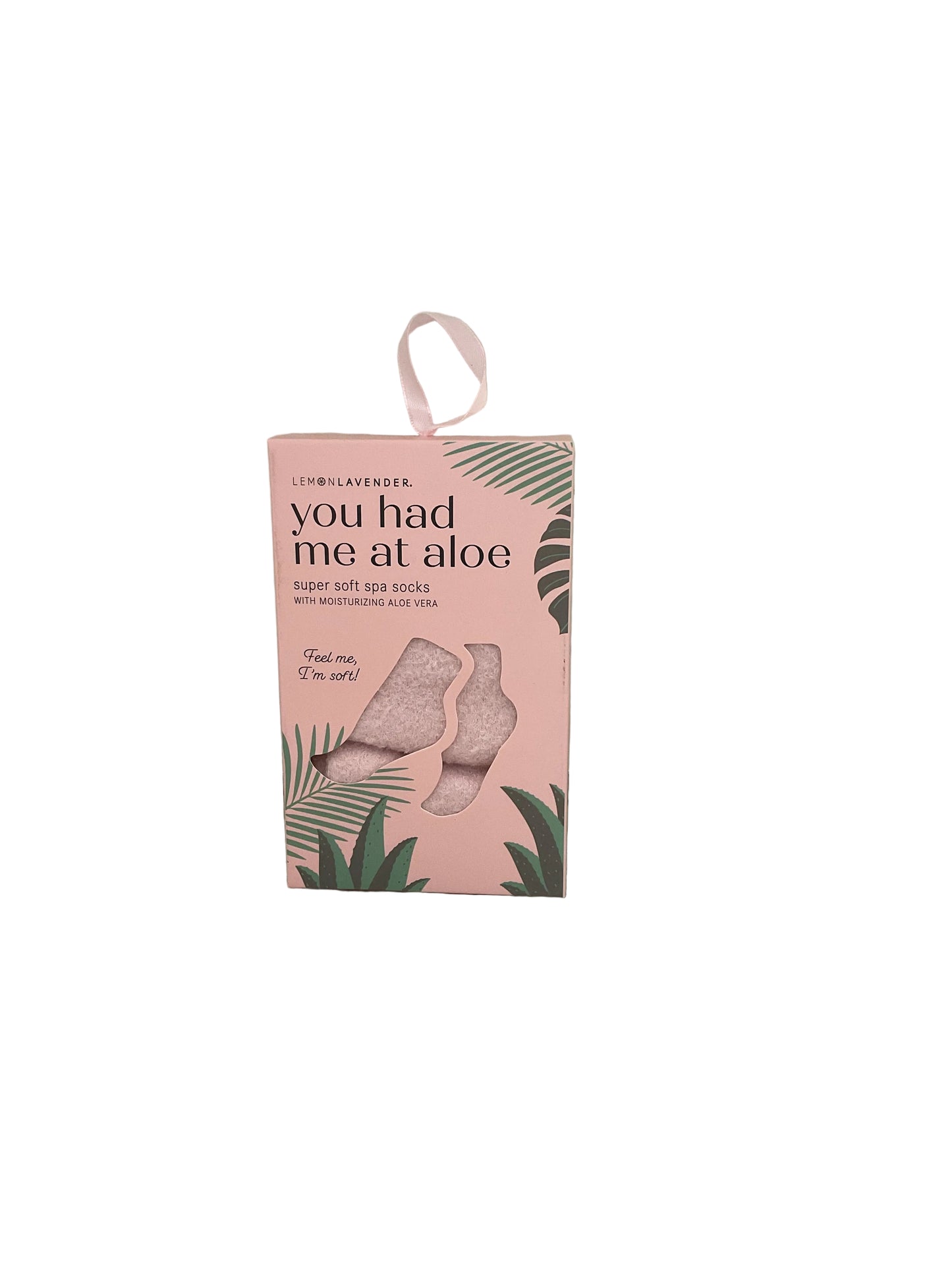 Lemon Lavender You Had Me At Aloe Spa Socks