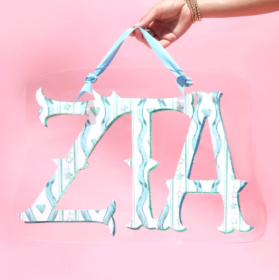 Sorority Acrylic Door Hanger