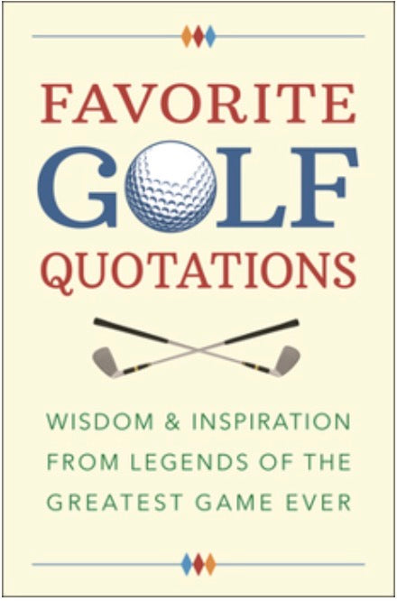 Favorite Golf Quotations Book