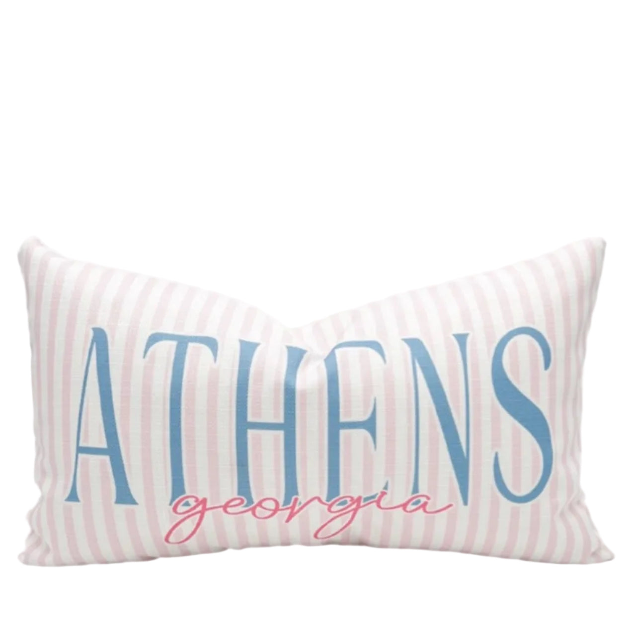 Athens Georgia Striped Lumbar Pillow