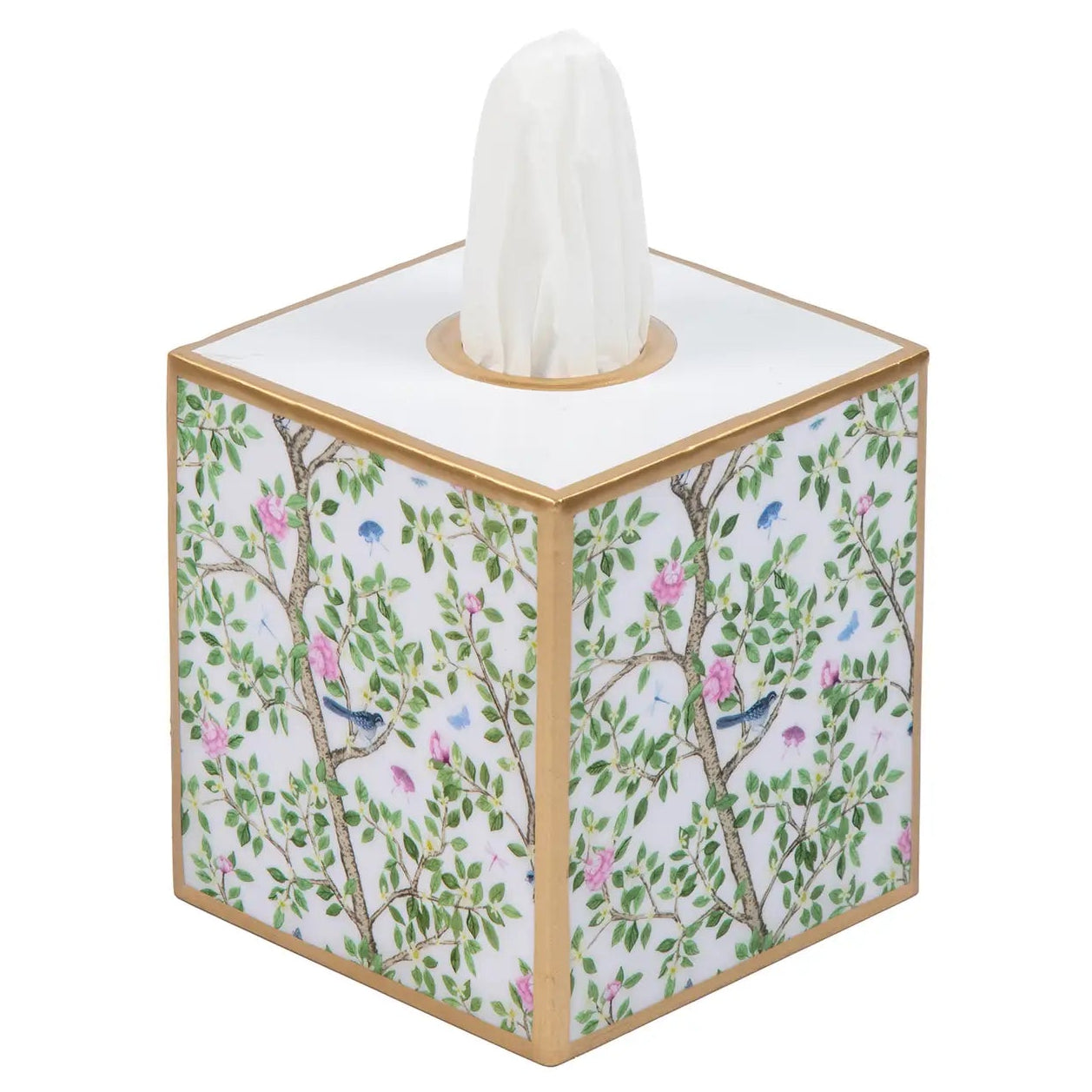 Elsie's Garden Enamel Tissue Box Cover