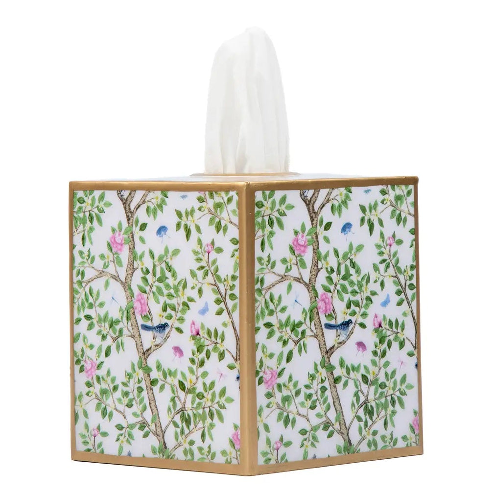 Elsie's Garden Enamel Tissue Box Cover