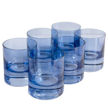 Load image into Gallery viewer, Estelle Cobalt Blue Rocks Glass Set of Two
