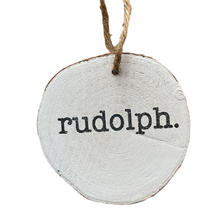 Load image into Gallery viewer, 4&quot; Santa&#39;s Reindeer Disc Ornament
