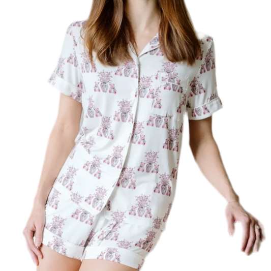 SSH Alpha Phi Pajama Shorts Set