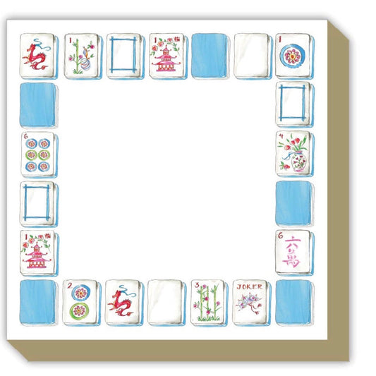 Rosanne Beck Mahjong Tiles June Notepad