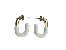 Load image into Gallery viewer, Color Dipped Gold Hoop
