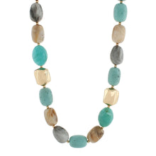 Load image into Gallery viewer, Marble Stone Geo Metal Choker
