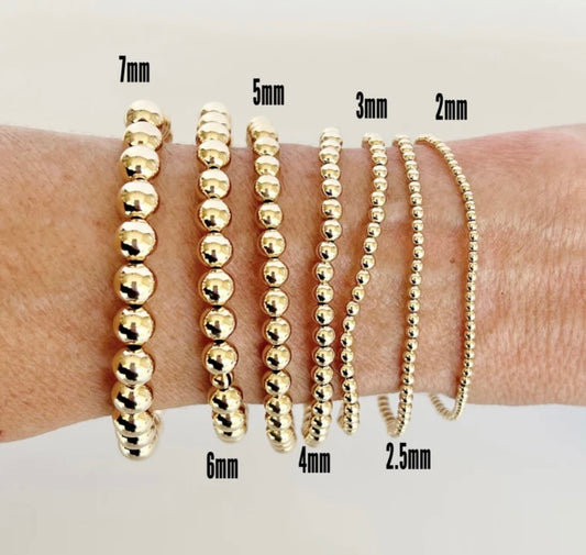 Gold Filled Beaded Bracelets