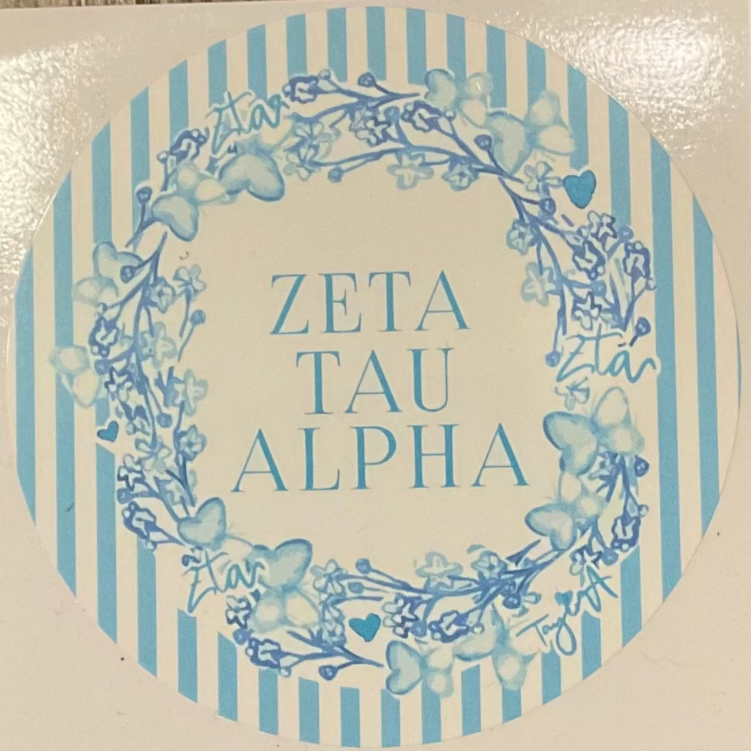 Sorority Round Sticker