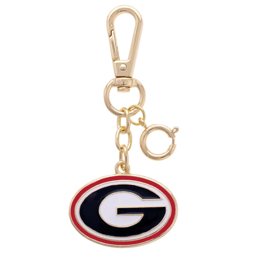 Georgia Bulldogs Enamel Logo Bag Charm
