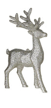 Load image into Gallery viewer, Silver Glitter Deer Ornament
