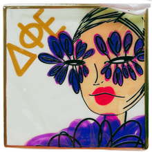 Load image into Gallery viewer, Feather Girl sorority Coaster
