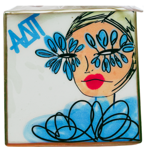 Feather Girl sorority Coaster
