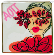 Load image into Gallery viewer, Feather Girl sorority Coaster
