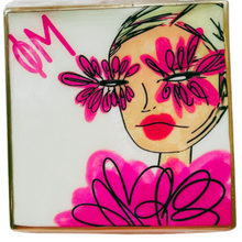 Load image into Gallery viewer, Feather Girl sorority Coaster
