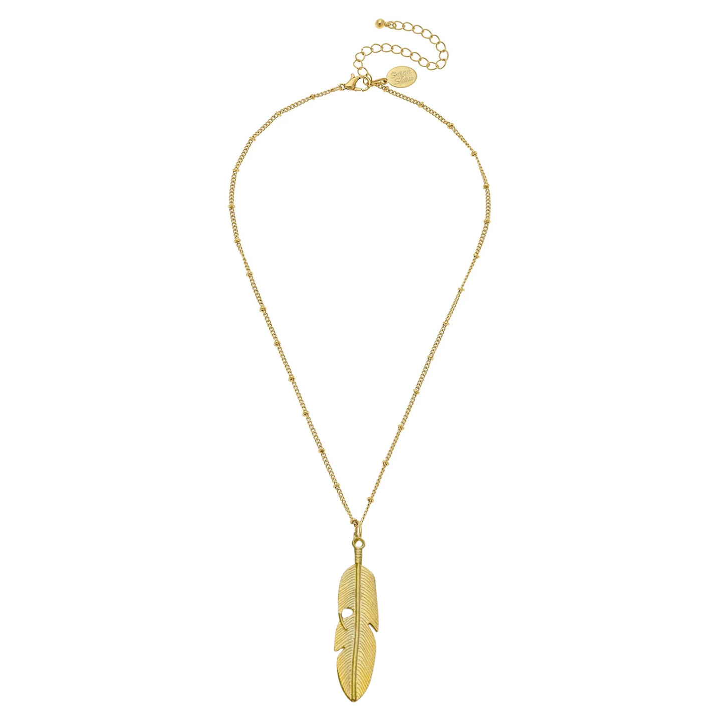 Susan Shaw Dainty Feather Necklace