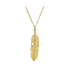 Load image into Gallery viewer, Susan Shaw Dainty Feather Necklace
