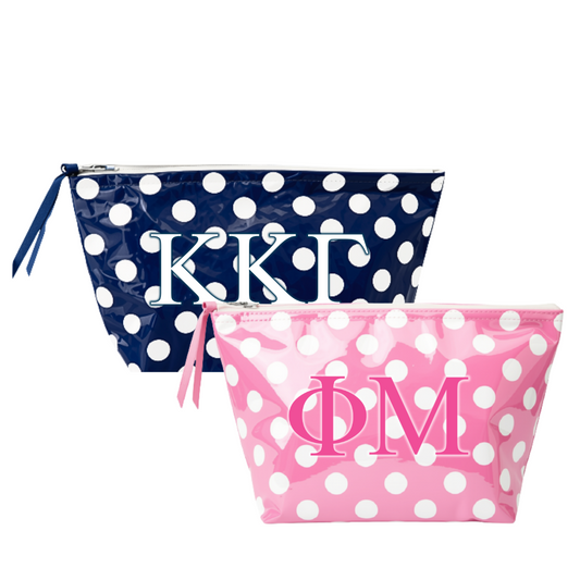 Sorority Polka Dot Makeup Bag