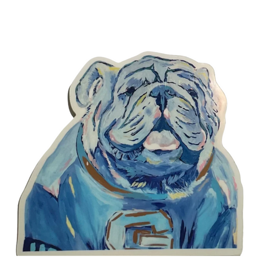 Blue Bulldog Sticker