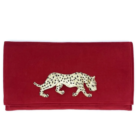 Red Velvet Garland Bag