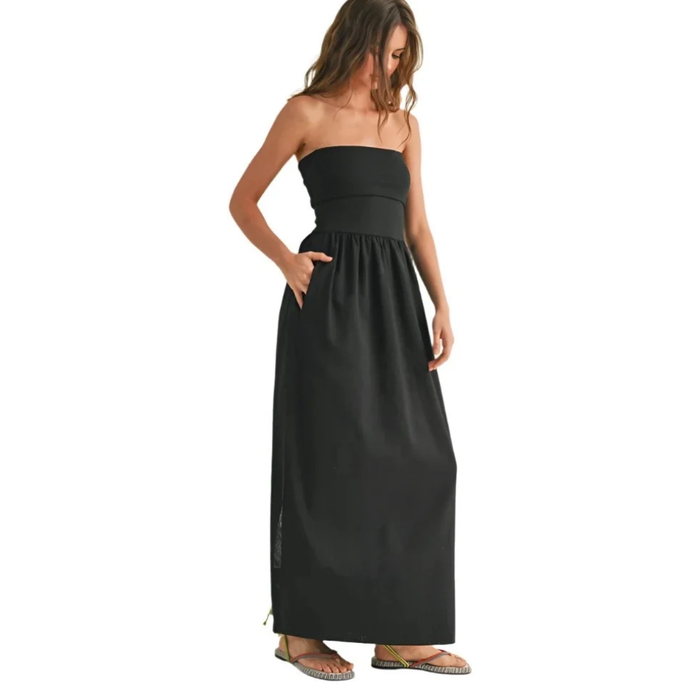 Black Strapless Dress