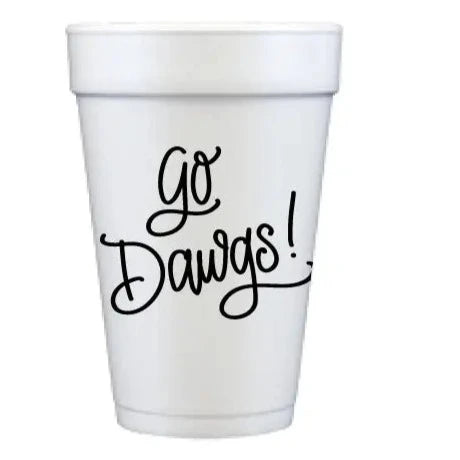 Go Dawgs! Styrofoam Game Day Cups
