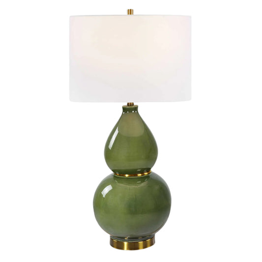 Green Gourd Table Lamp