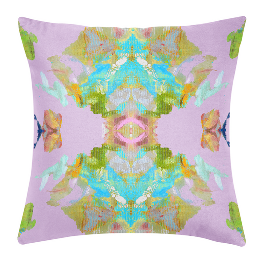 Laura Park Stained Glass Lavender 22x22 Pillow