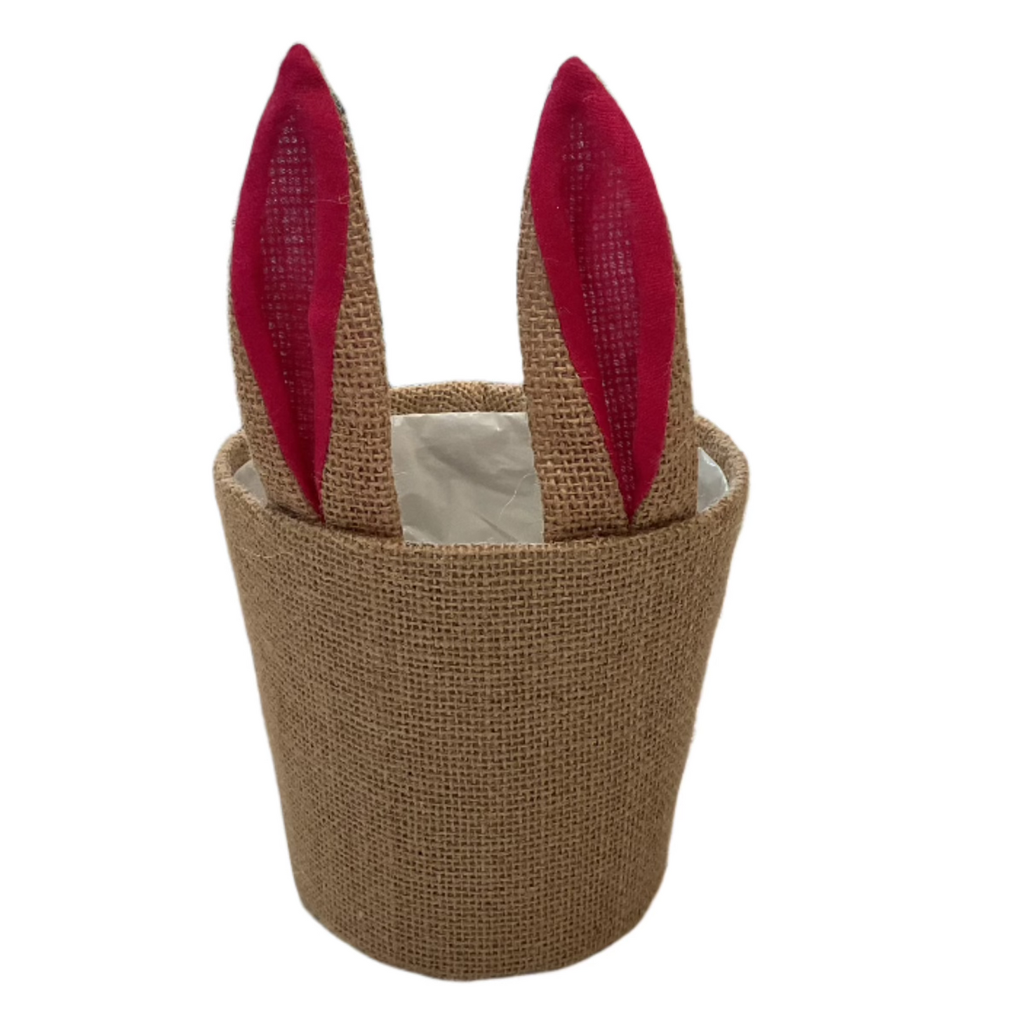 Bunny Ear Burlap Basket
