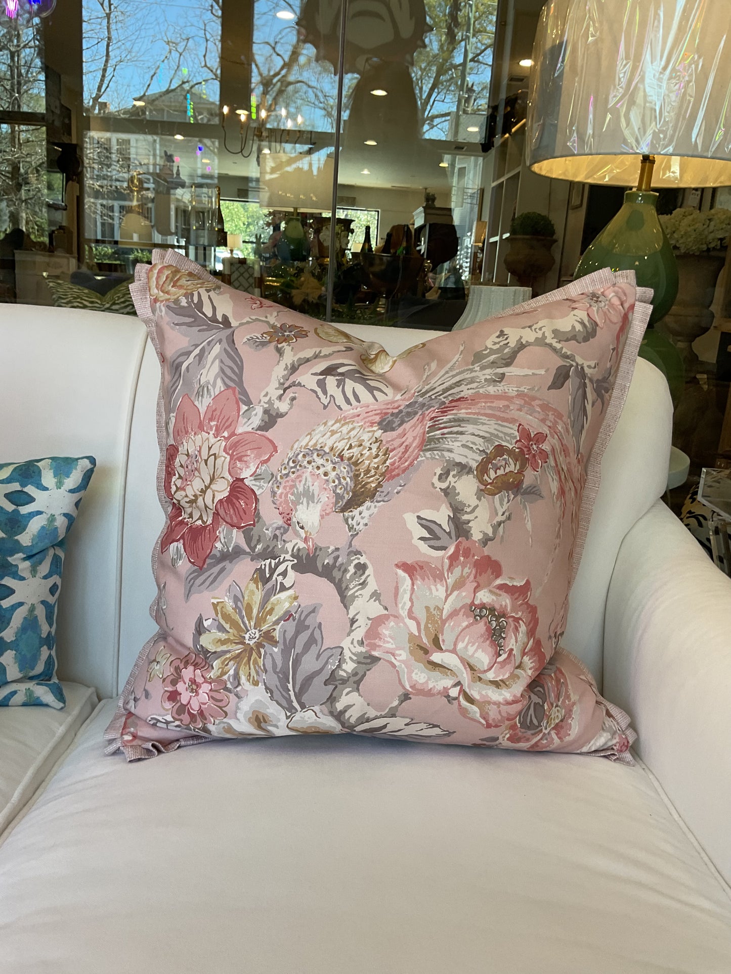 Blush Valentina Bird Pillow