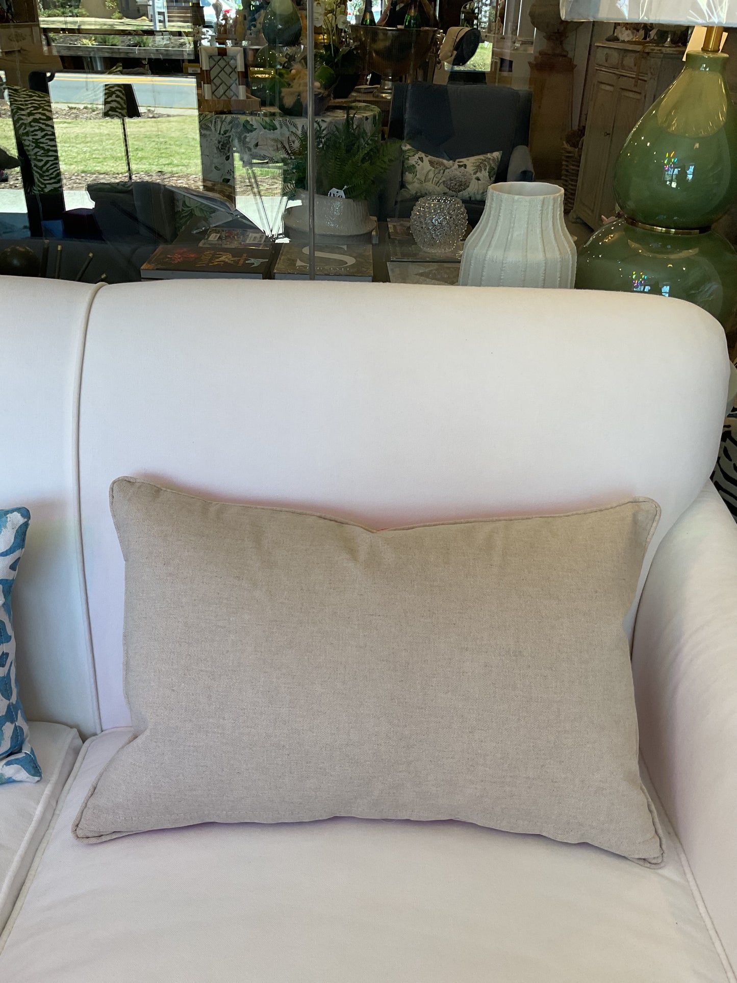 Pink Tiger Stripe Velvet Lumbar Pillow
